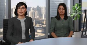 Two women in an office